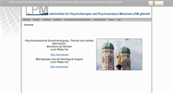 Desktop Screenshot of lpm-muenchen.de