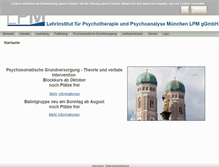 Tablet Screenshot of lpm-muenchen.de